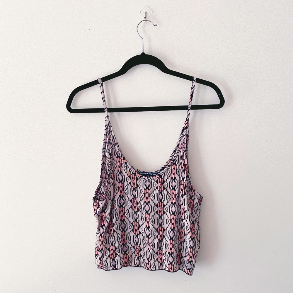 BRANDY MELVILLE | Patterned Cropped Tank